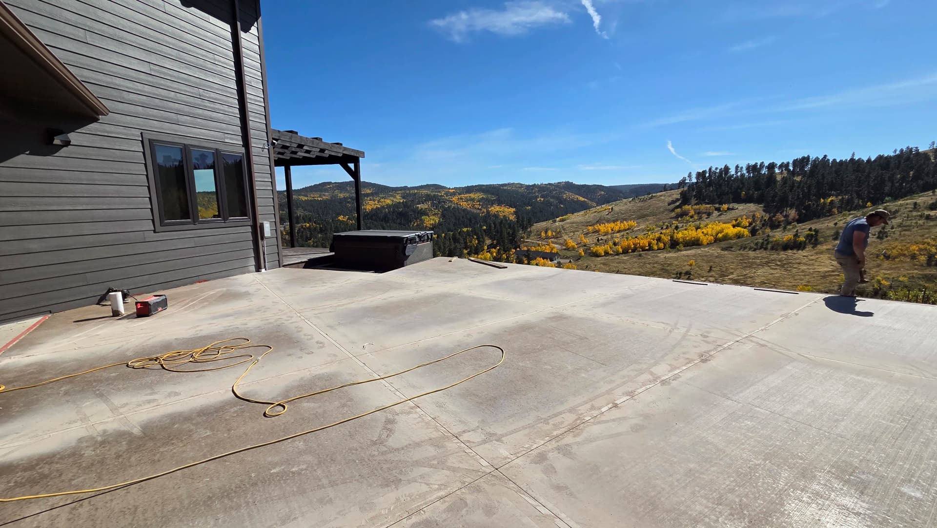 Gallery photos for Concrete Patio Pour with a Million-Dollar View in Deadwood: Image #1