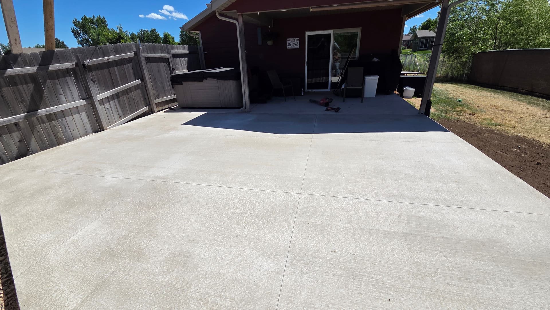 Gallery photos for Backyard Concrete Patio Poured and Done in 2 Days: Image #8
