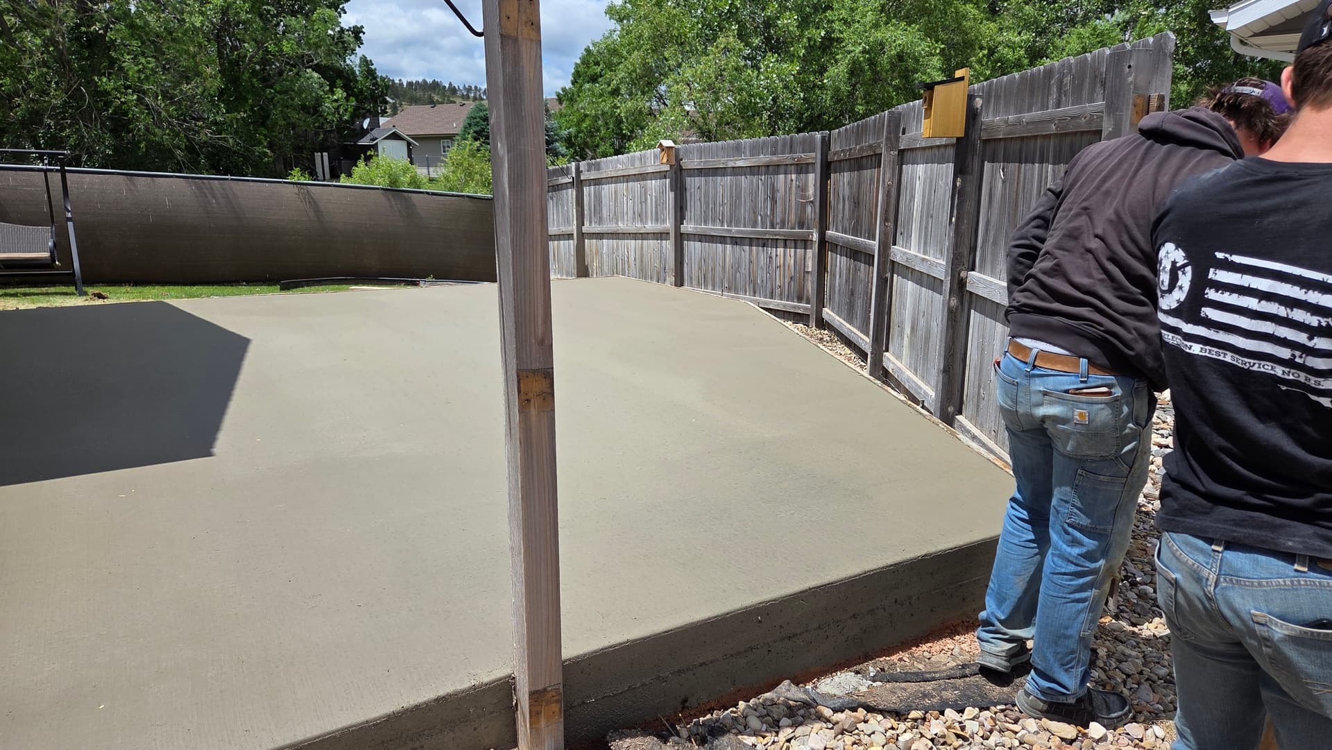 Gallery photos for Backyard Concrete Patio Poured and Done in 2 Days: Image #4