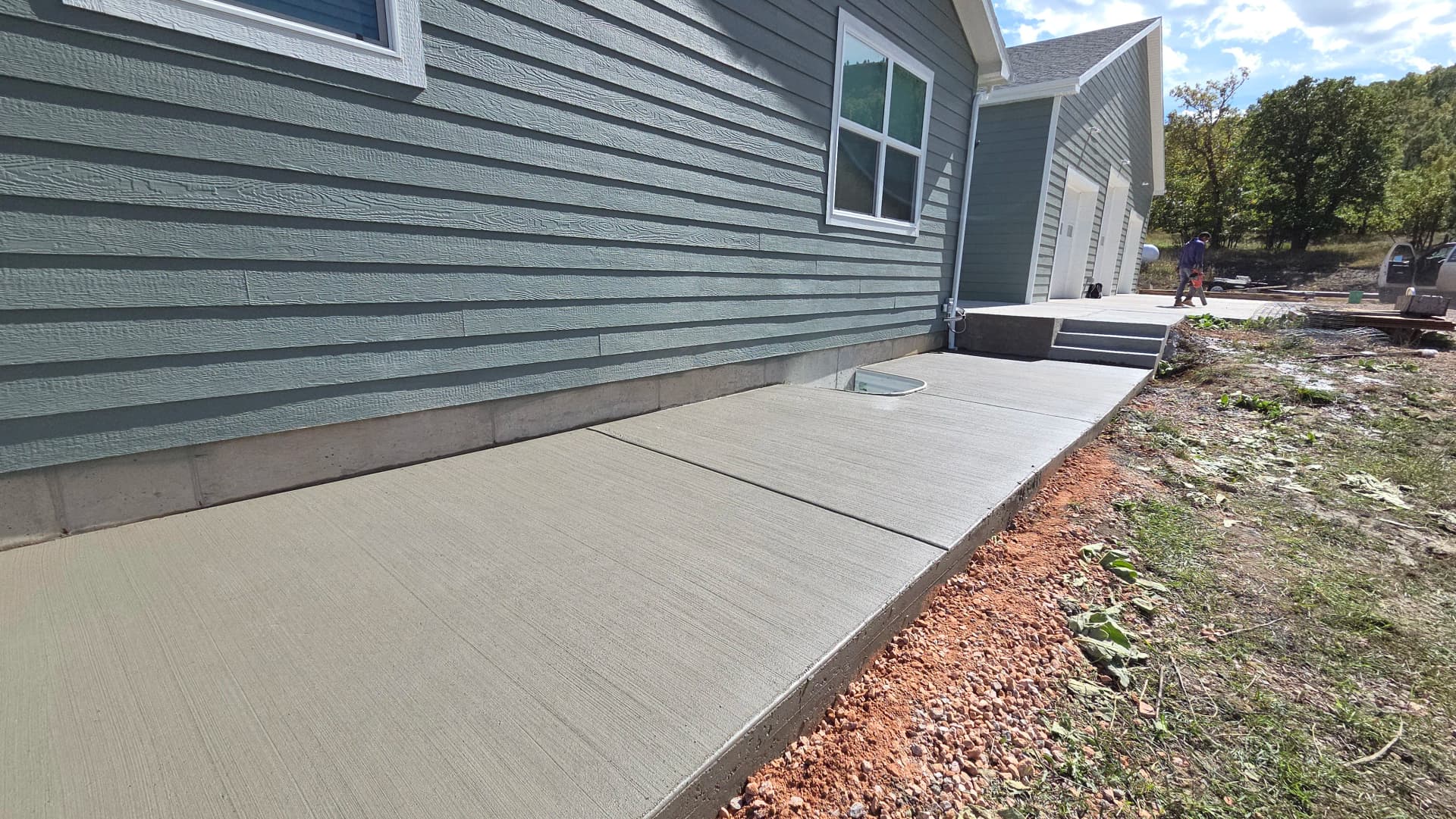 Gallery photos for New Sidewalks and Shed Pad Poured in Belle Fourche: Image #1