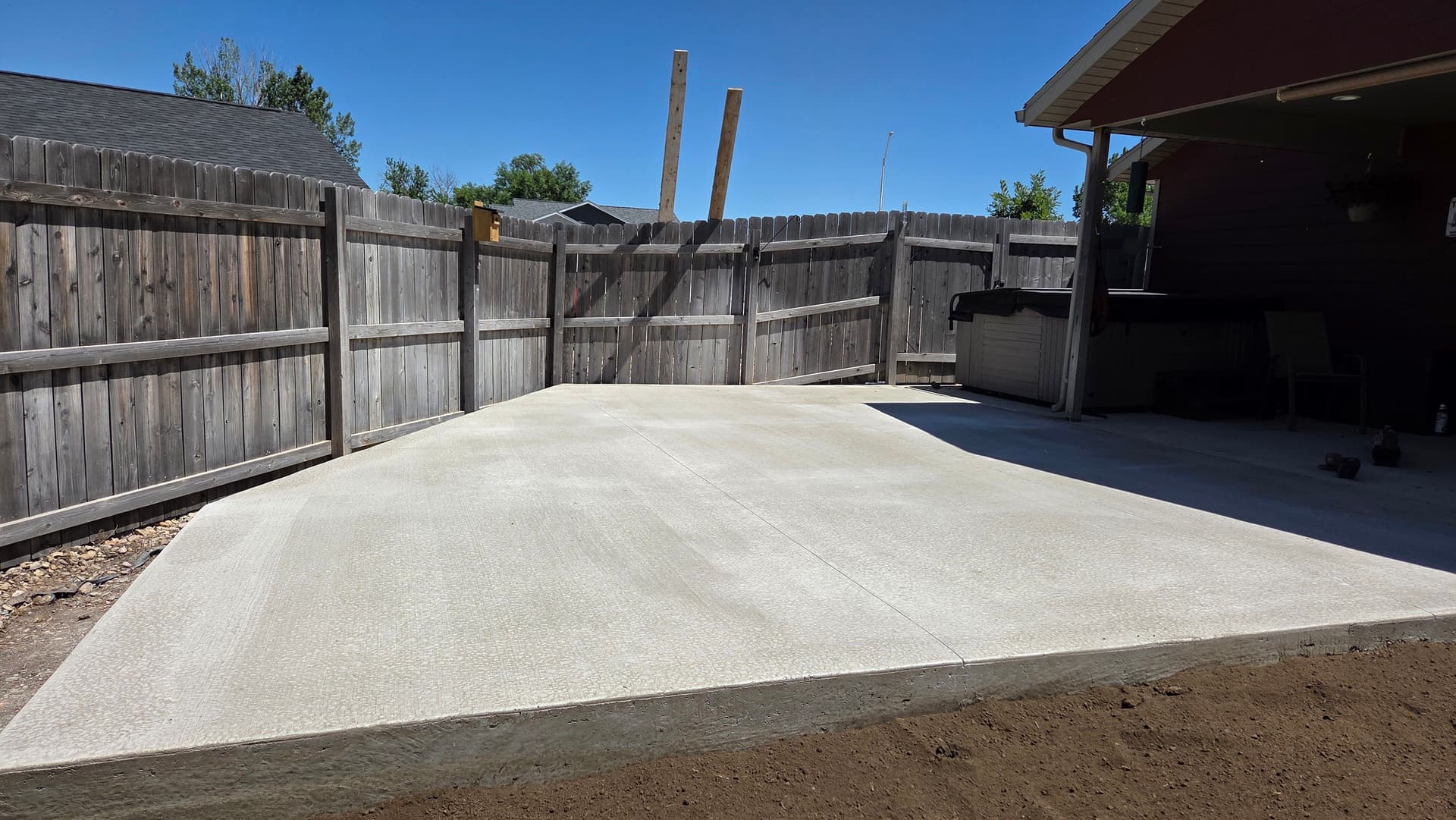 Gallery photos for Backyard Concrete Patio Poured and Done in 2 Days: Image #7