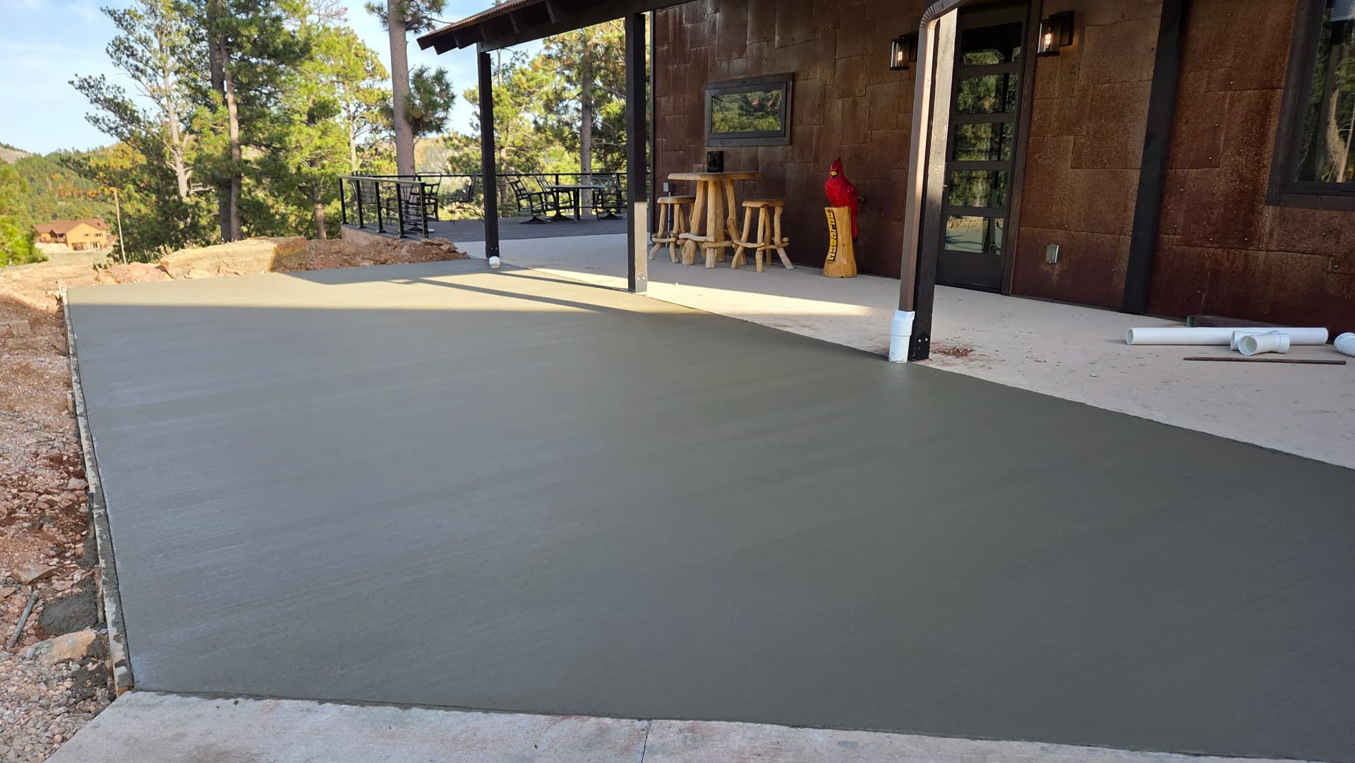 New Driveway and Sidewalk Pour in Deadwood SD