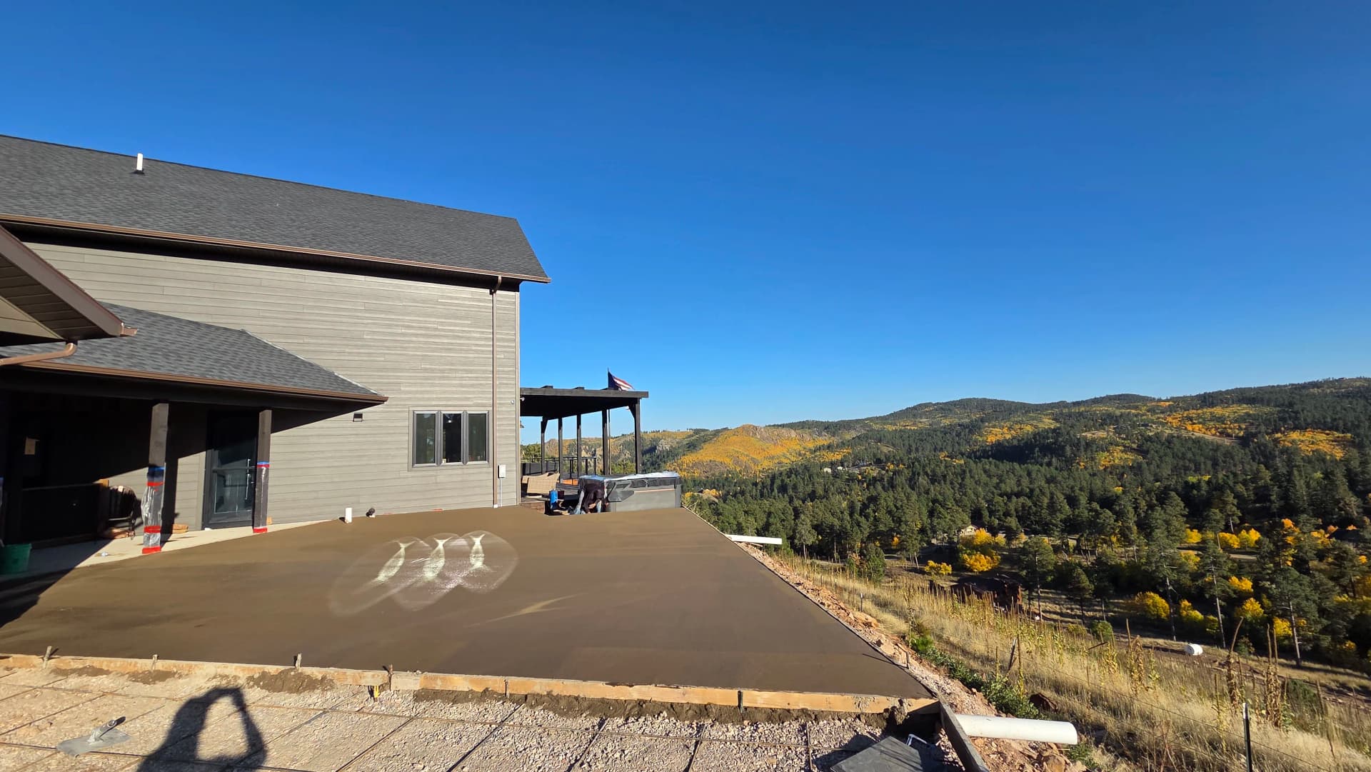 Concrete Patio Pour with a Million-Dollar View in Deadwood