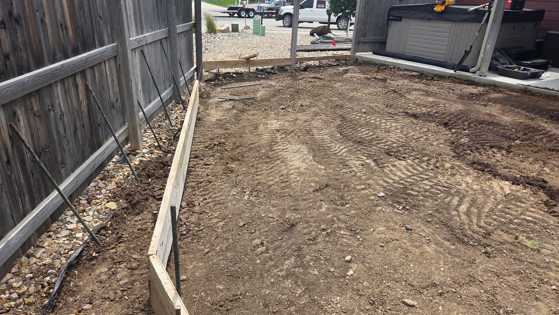 Gallery photos for Backyard Concrete Patio Poured and Done in 2 Days: Image #1