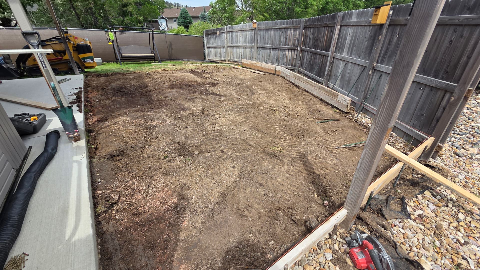 Gallery photos for Backyard Concrete Patio Poured and Done in 2 Days: Image #2