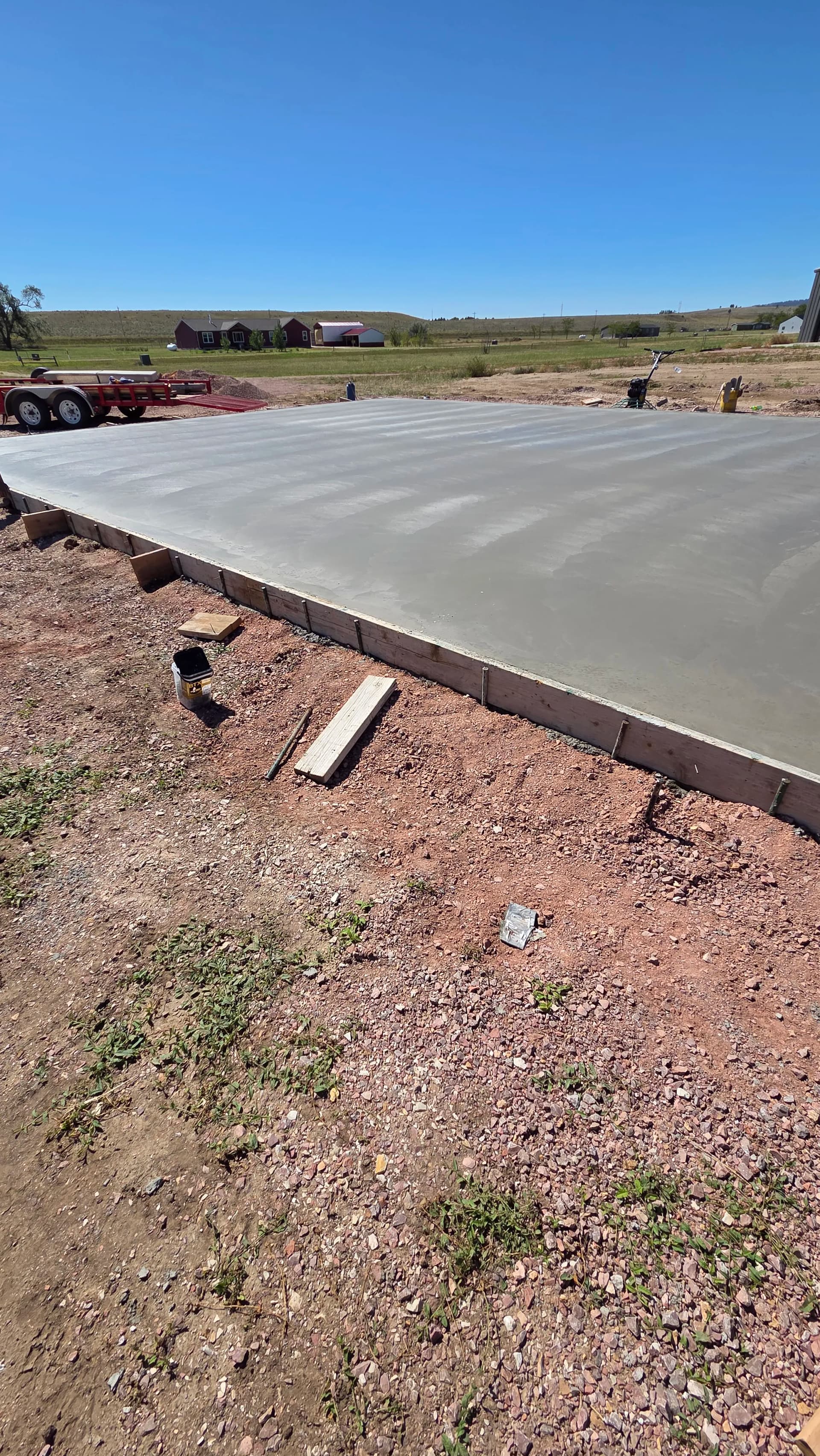 Rebar-Reinforced Thickened-Edge Slab Poured in Hot Springs SD image