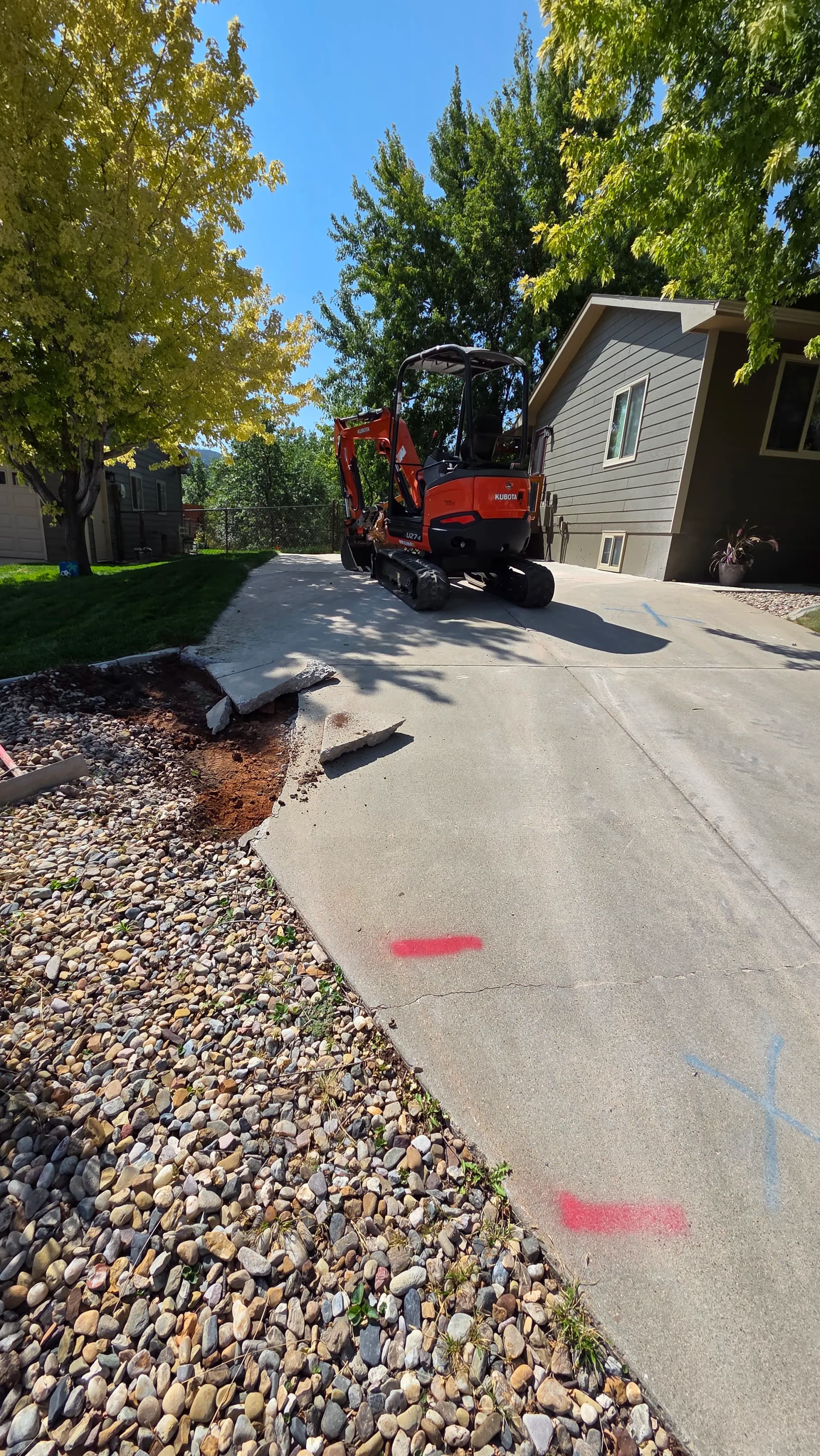 Gallery photos for Cracked Driveway Torn Out and Replaced in Sturgis SD: Image #4