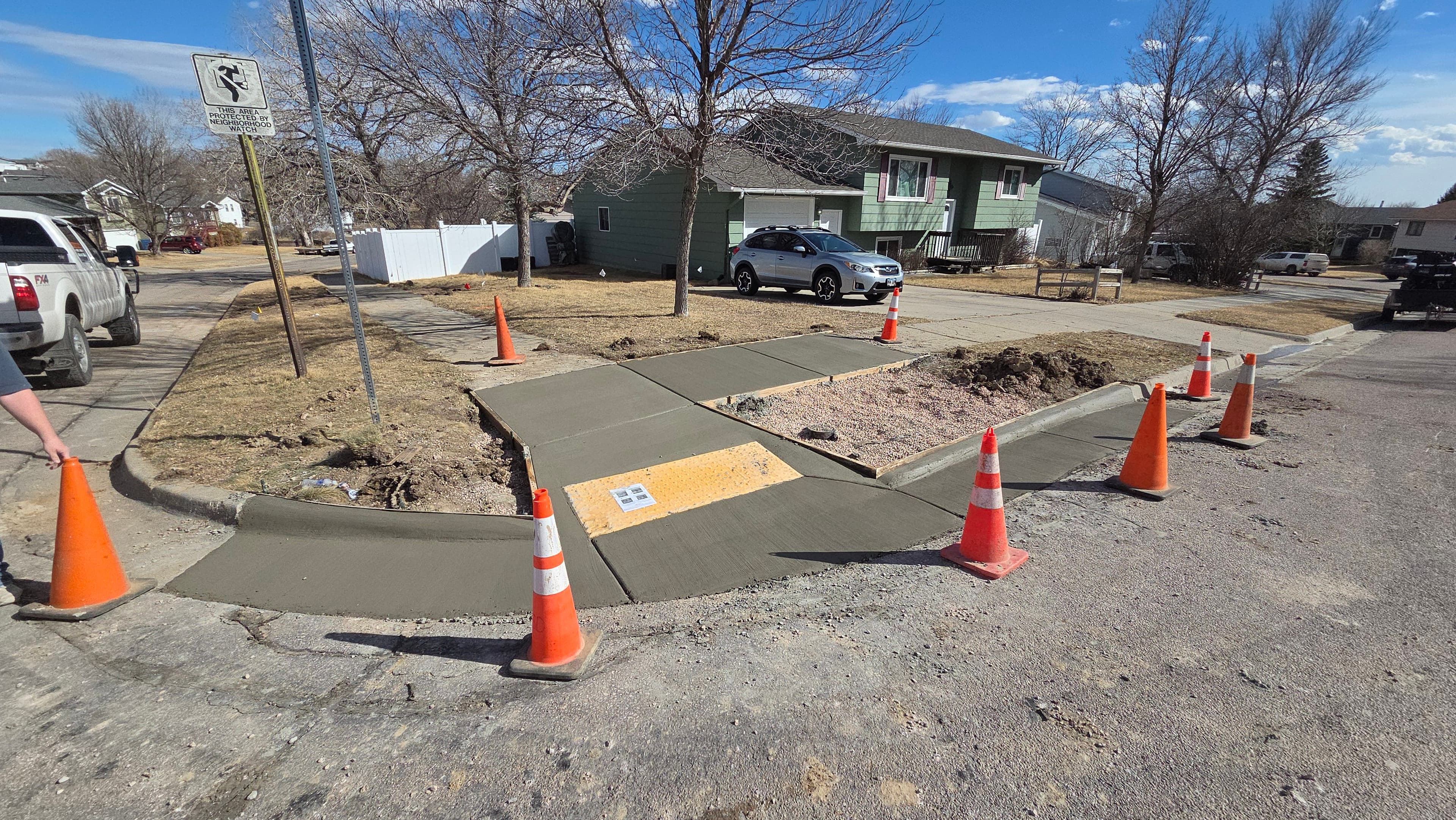Project Sidewalk and Apron Patching After Utility Work Done Right image