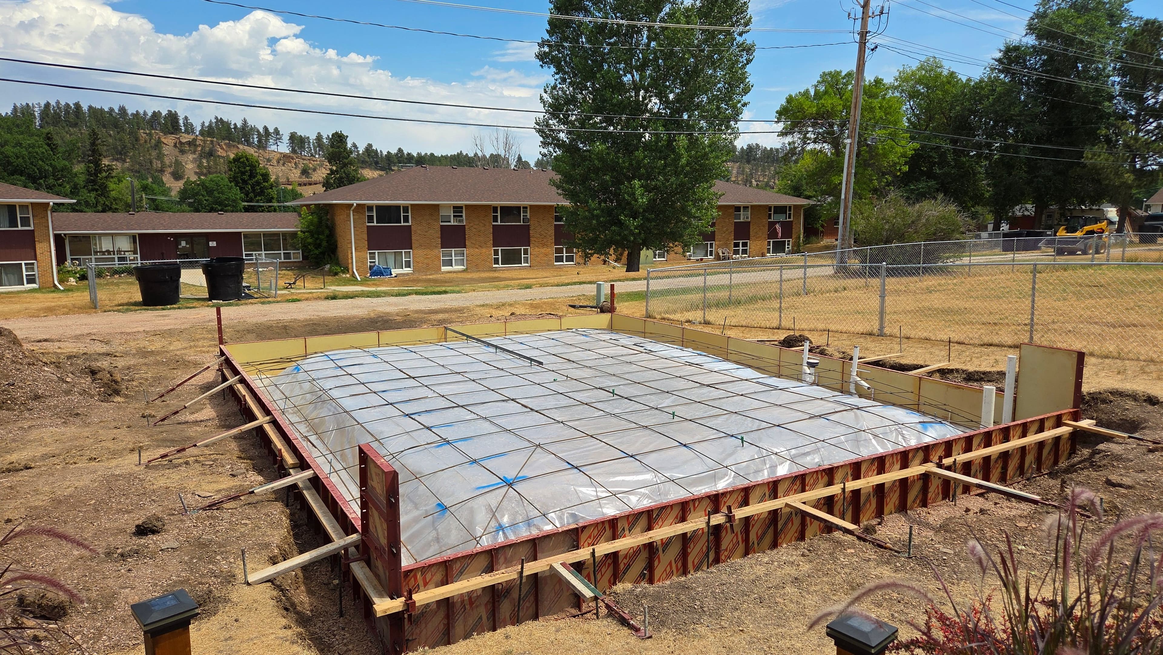 Project Old Basketball Court Out, New Garage Slab Down in Sturgis image