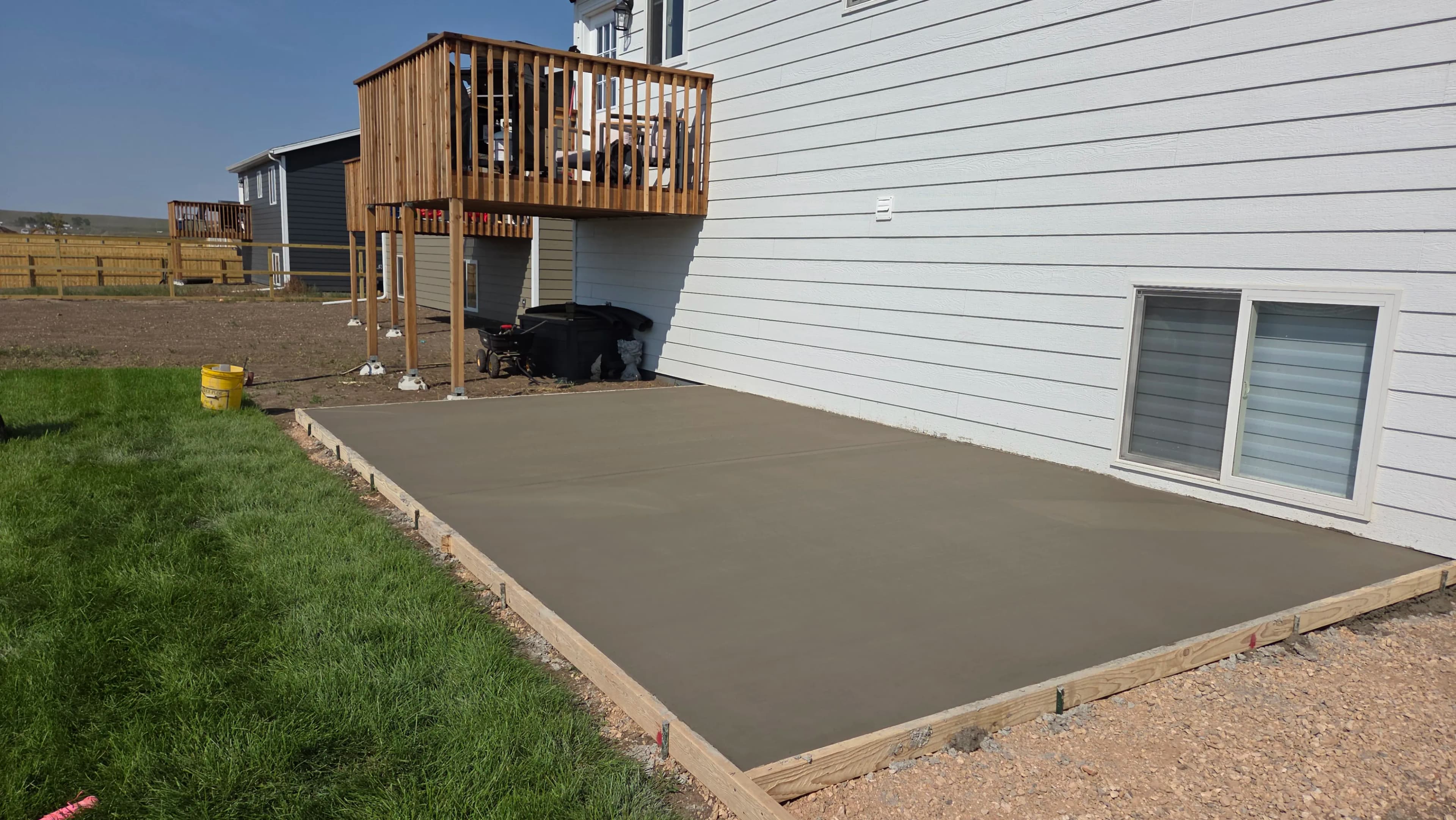 Project Rapid Valley Concrete Patio Poured and Finished in One Day image