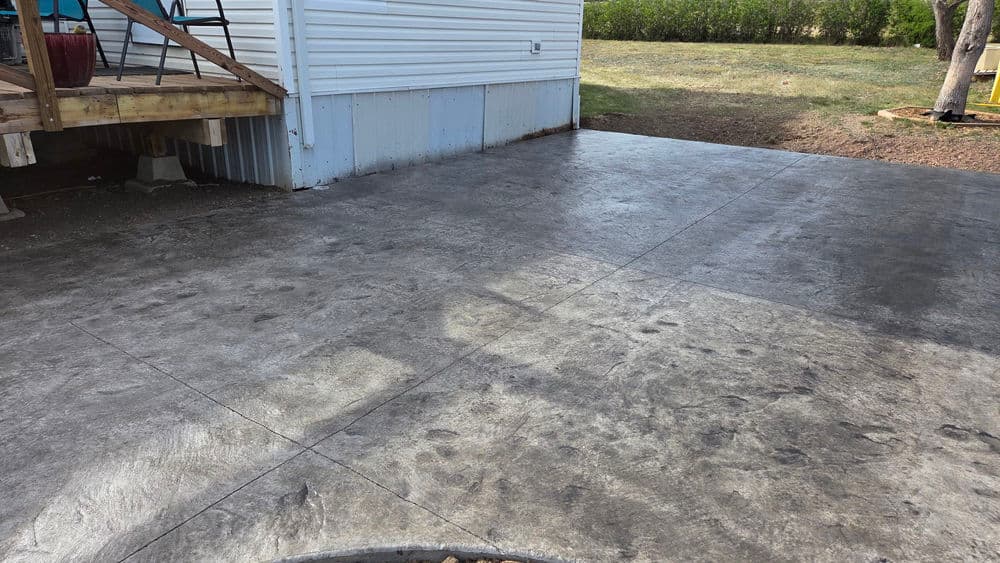 Stamped Concrete Patio Pour in Rapid City SD image