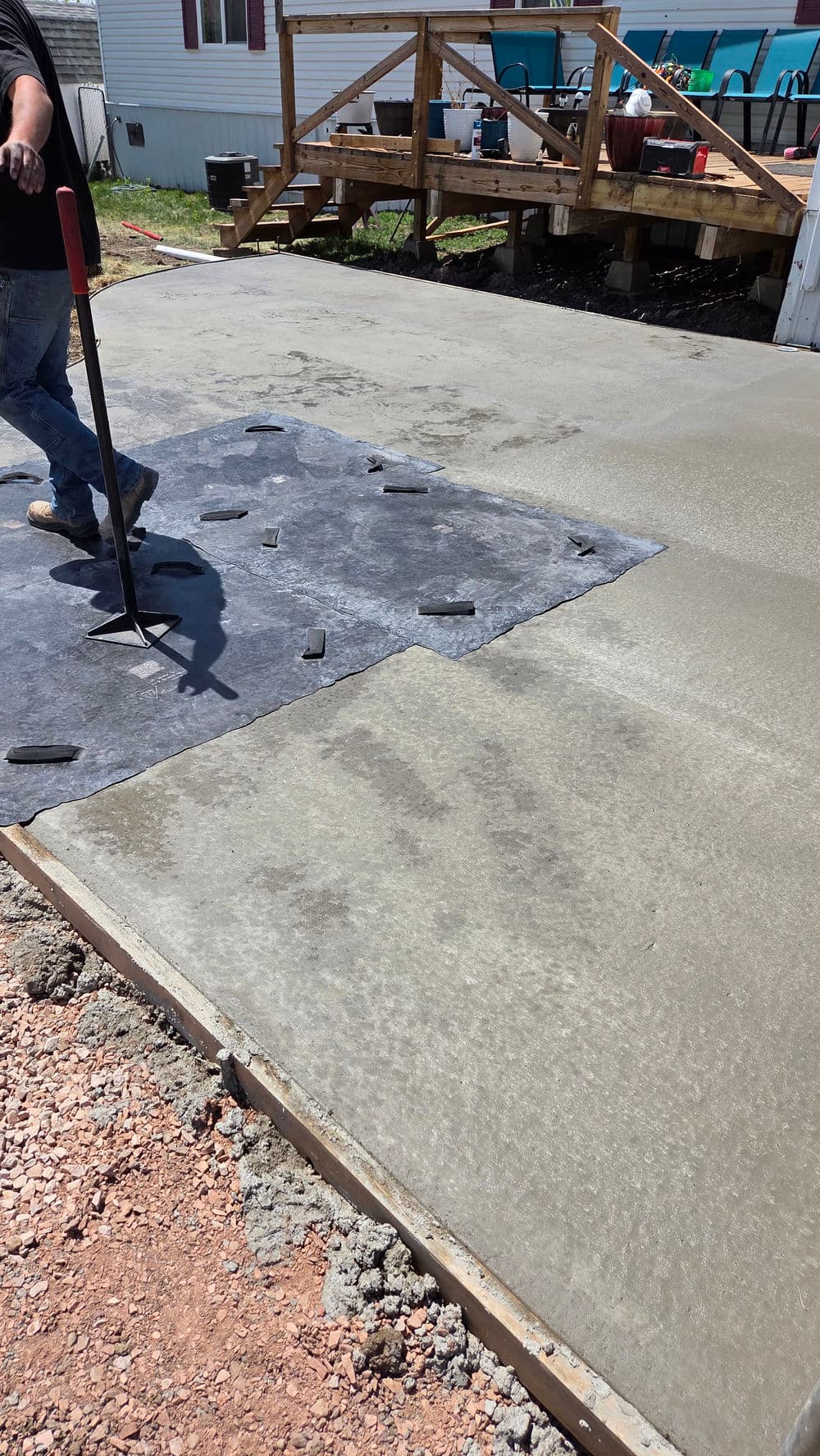 Gallery photos for Stamped Concrete Patio Pour in Rapid City SD: Image #1