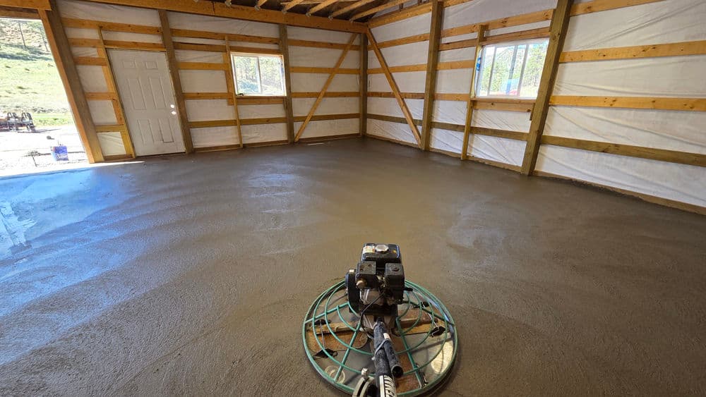 Project Concrete Floor Pour for a Pole Barn Near Rapid City SD image