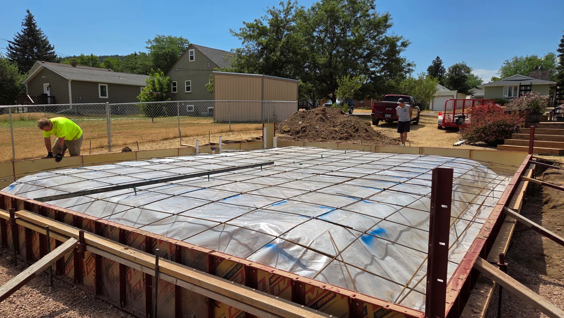 Gallery photos for Old Basketball Court Out, New Garage Slab Down in Sturgis: Image #5