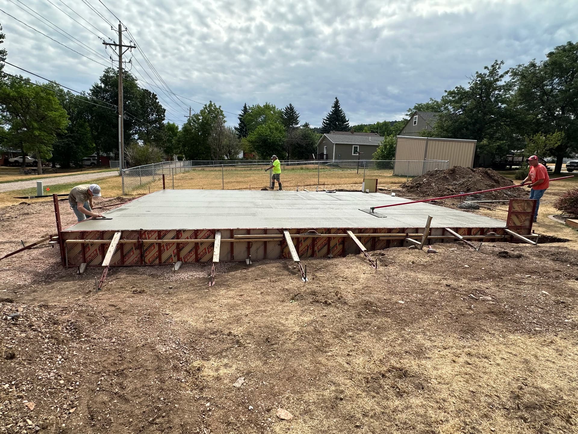 Gallery photos for Old Basketball Court Out, New Garage Slab Down in Sturgis: Image #7