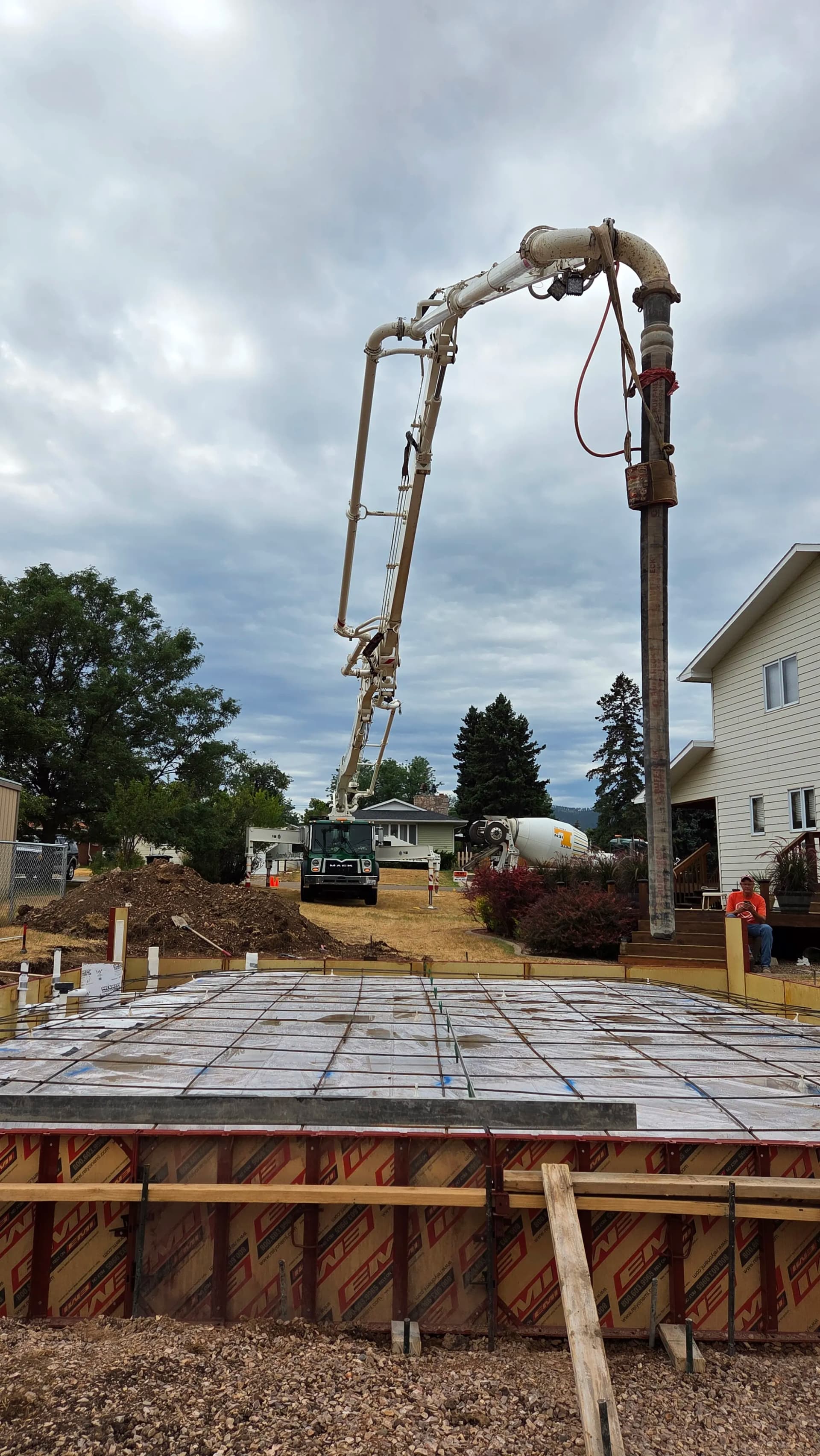 Gallery photos for Old Basketball Court Out, New Garage Slab Down in Sturgis: Image #6