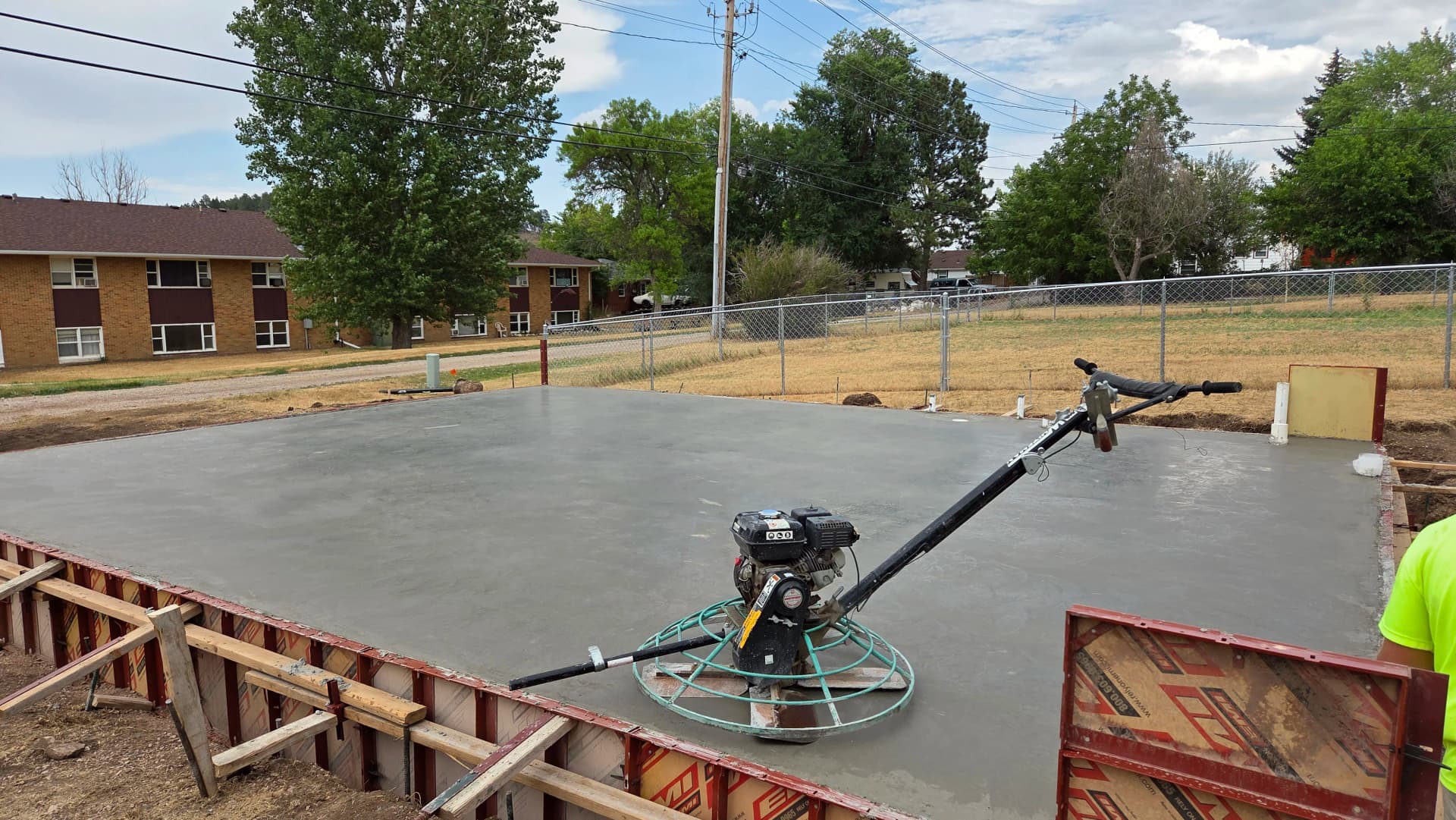 Gallery photos for Old Basketball Court Out, New Garage Slab Down in Sturgis: Image #8