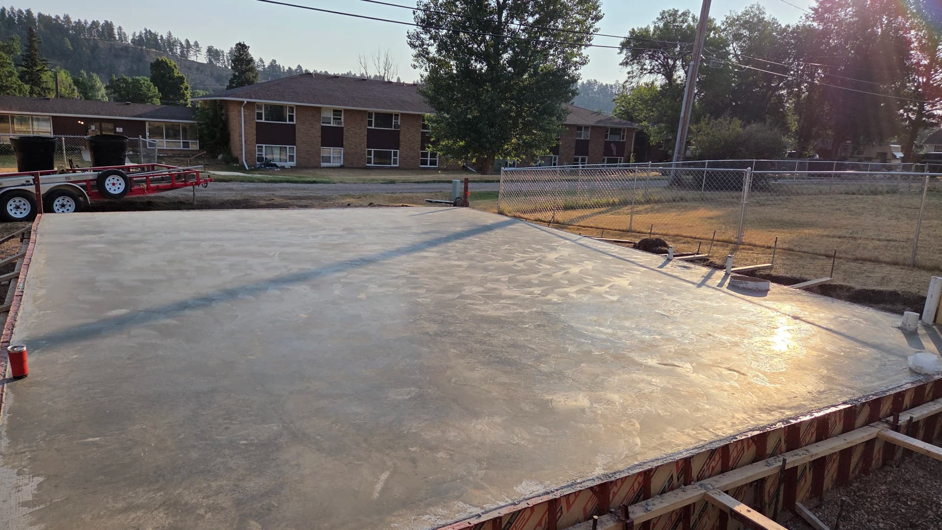 Gallery photos for Old Basketball Court Out, New Garage Slab Down in Sturgis: Image #9