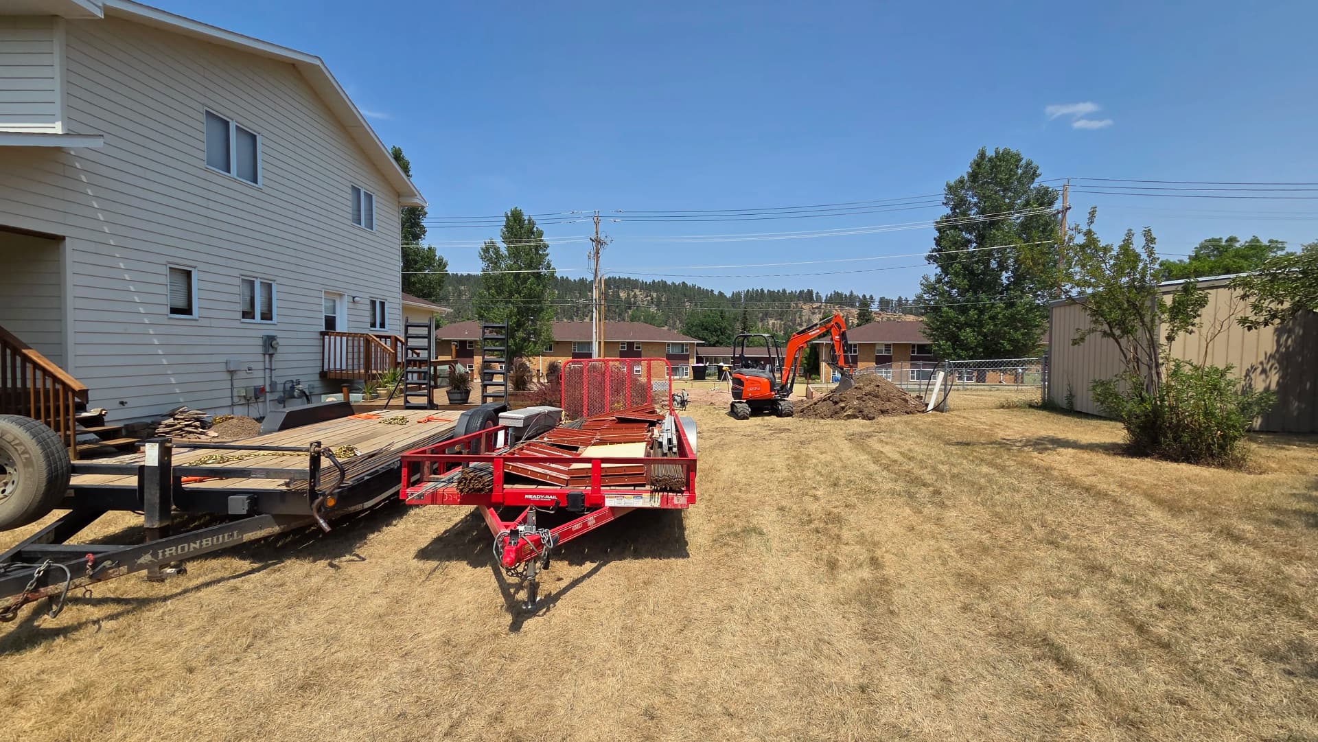 Gallery photos for Old Basketball Court Out, New Garage Slab Down in Sturgis: Image #3