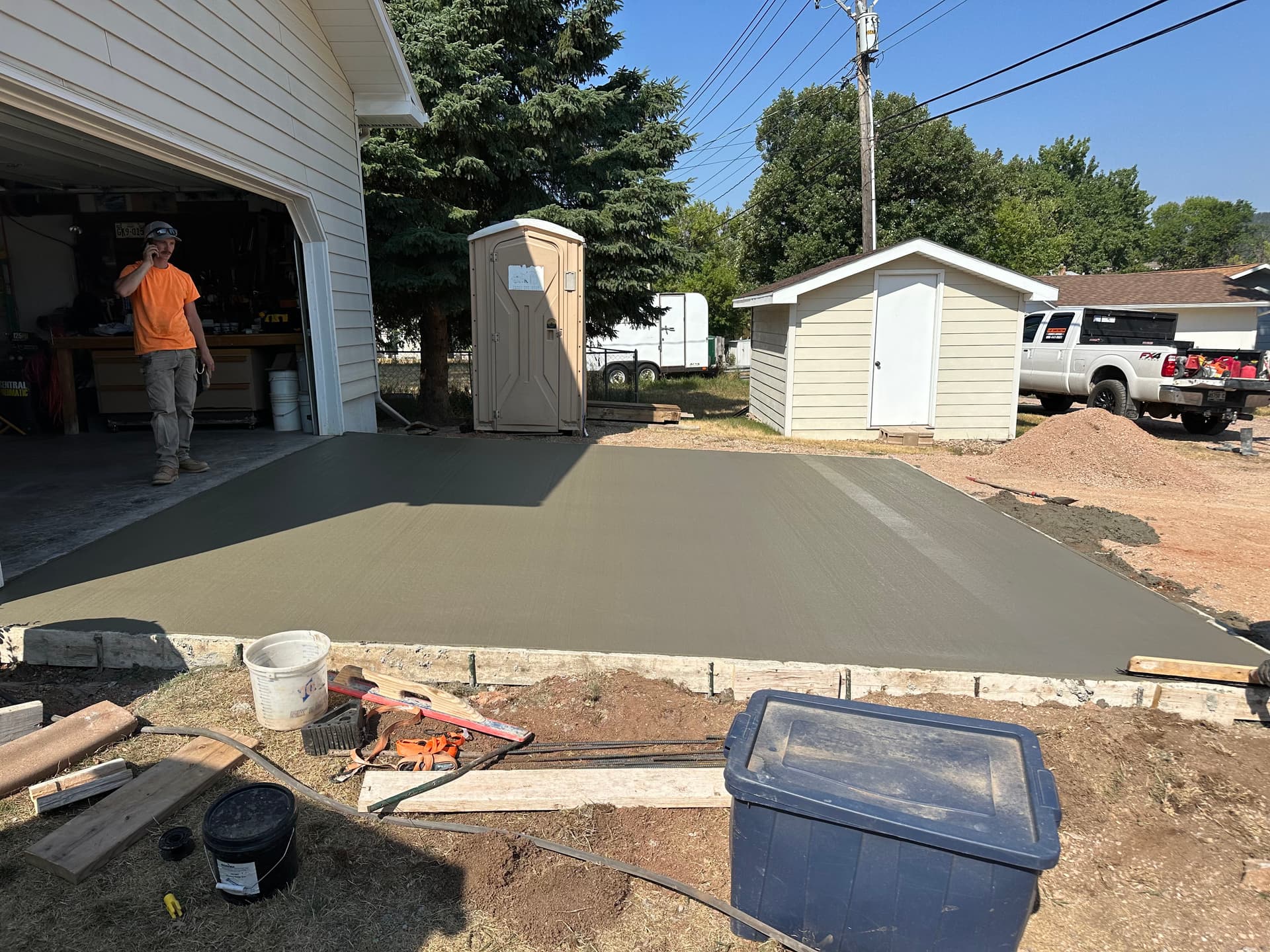 Gallery photos for Two New Concrete Driveways Done Right in Sturgis: Image #1