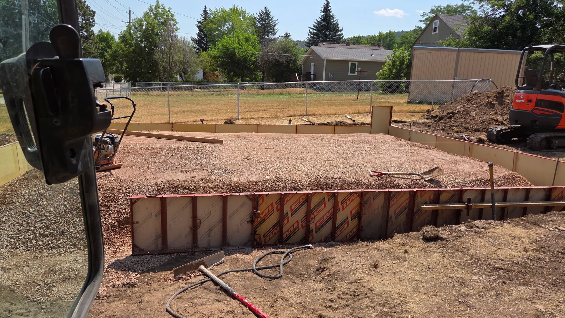 Gallery photos for Old Basketball Court Out, New Garage Slab Down in Sturgis: Image #4