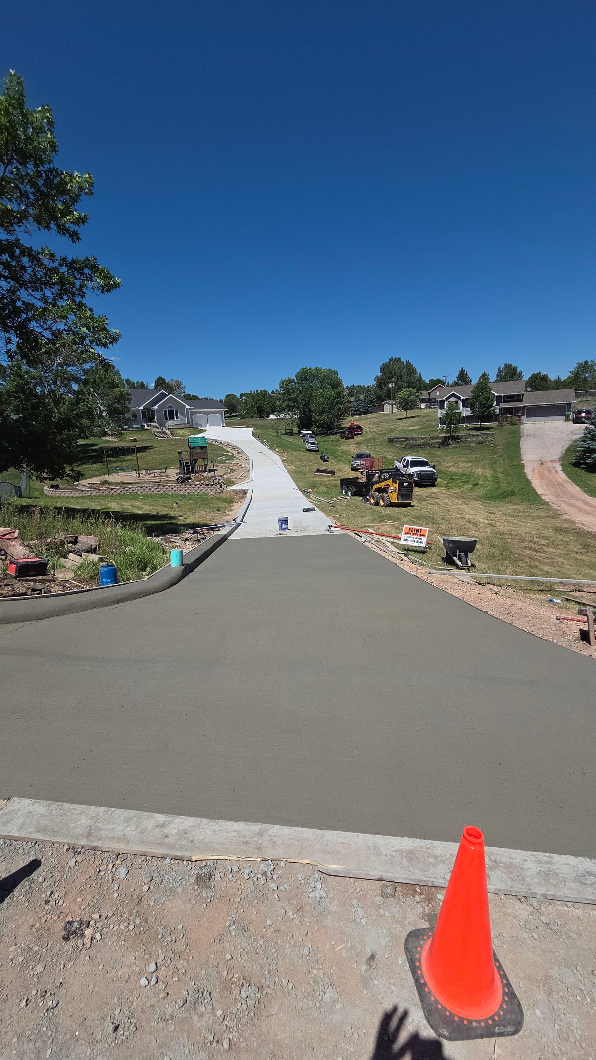 Large-Scale Concrete Driveway Installation in Rapid City image