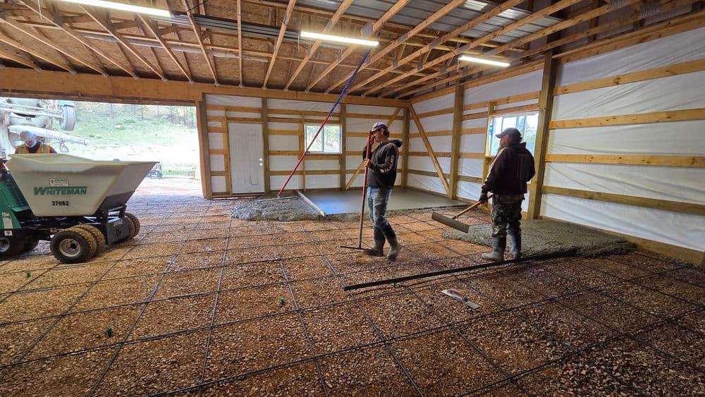 Gallery photos for Concrete Floor Pour for a Pole Barn Near Rapid City SD: Image #1
