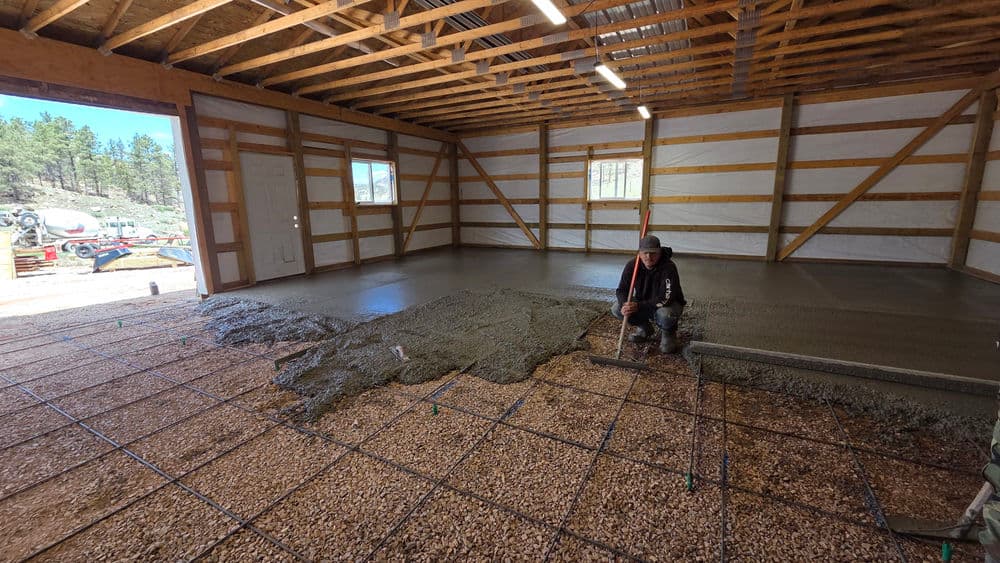 Gallery photos for Concrete Floor Pour for a Pole Barn Near Rapid City SD: Image #2