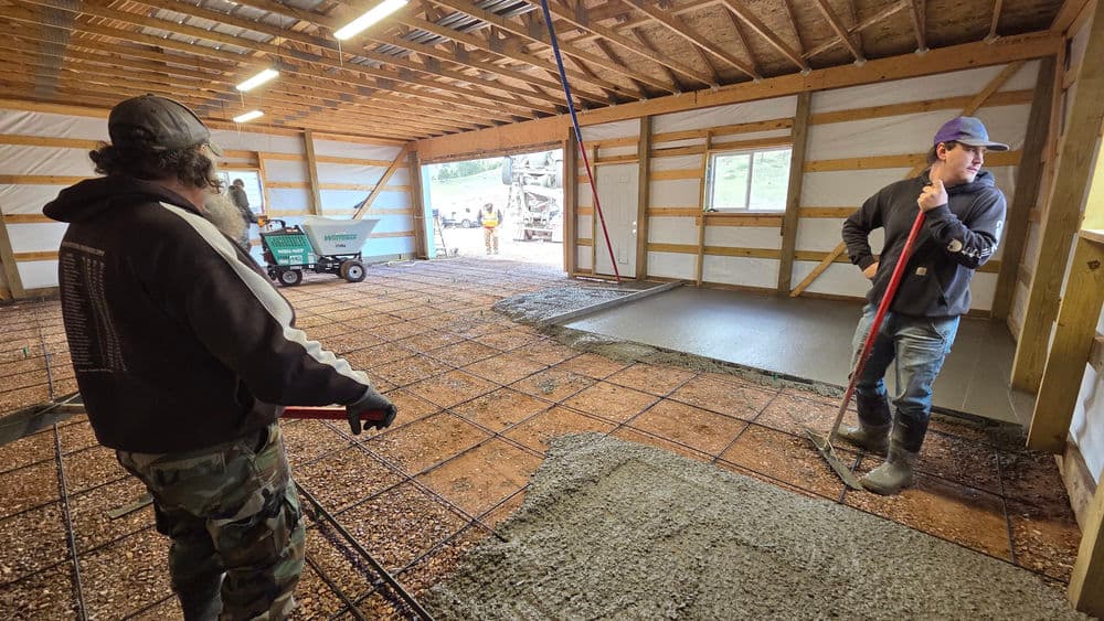 Gallery photos for Concrete Floor Pour for a Pole Barn Near Rapid City SD: Image #7